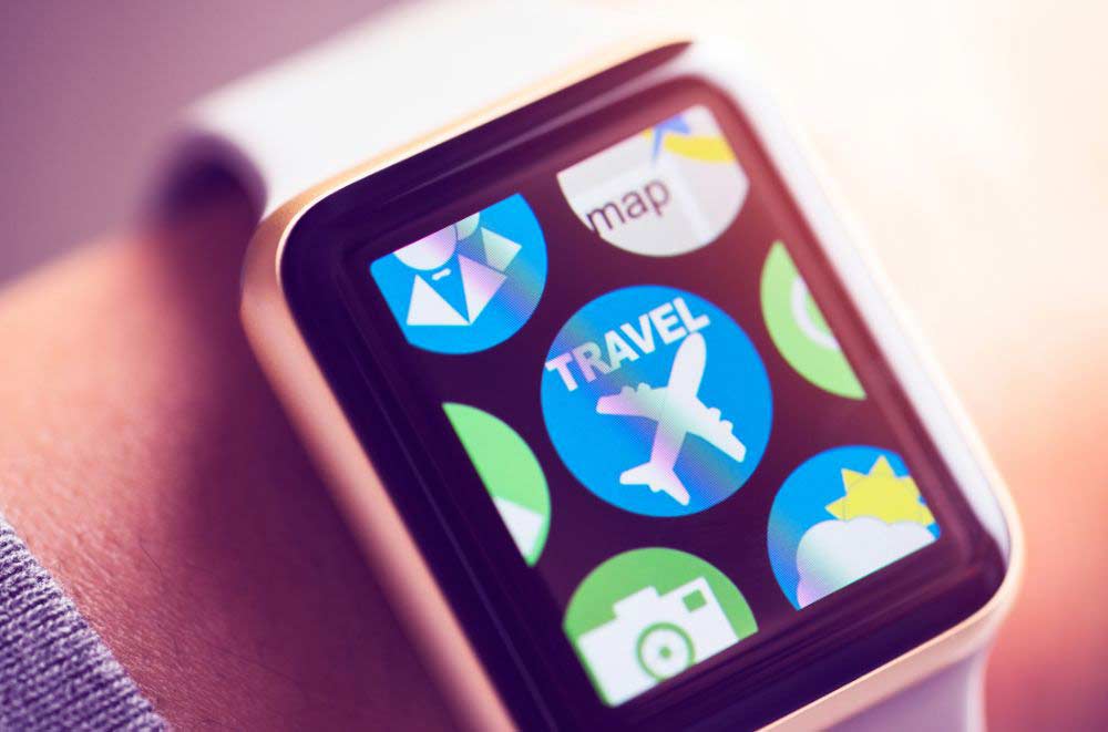 An iwatch with different apps